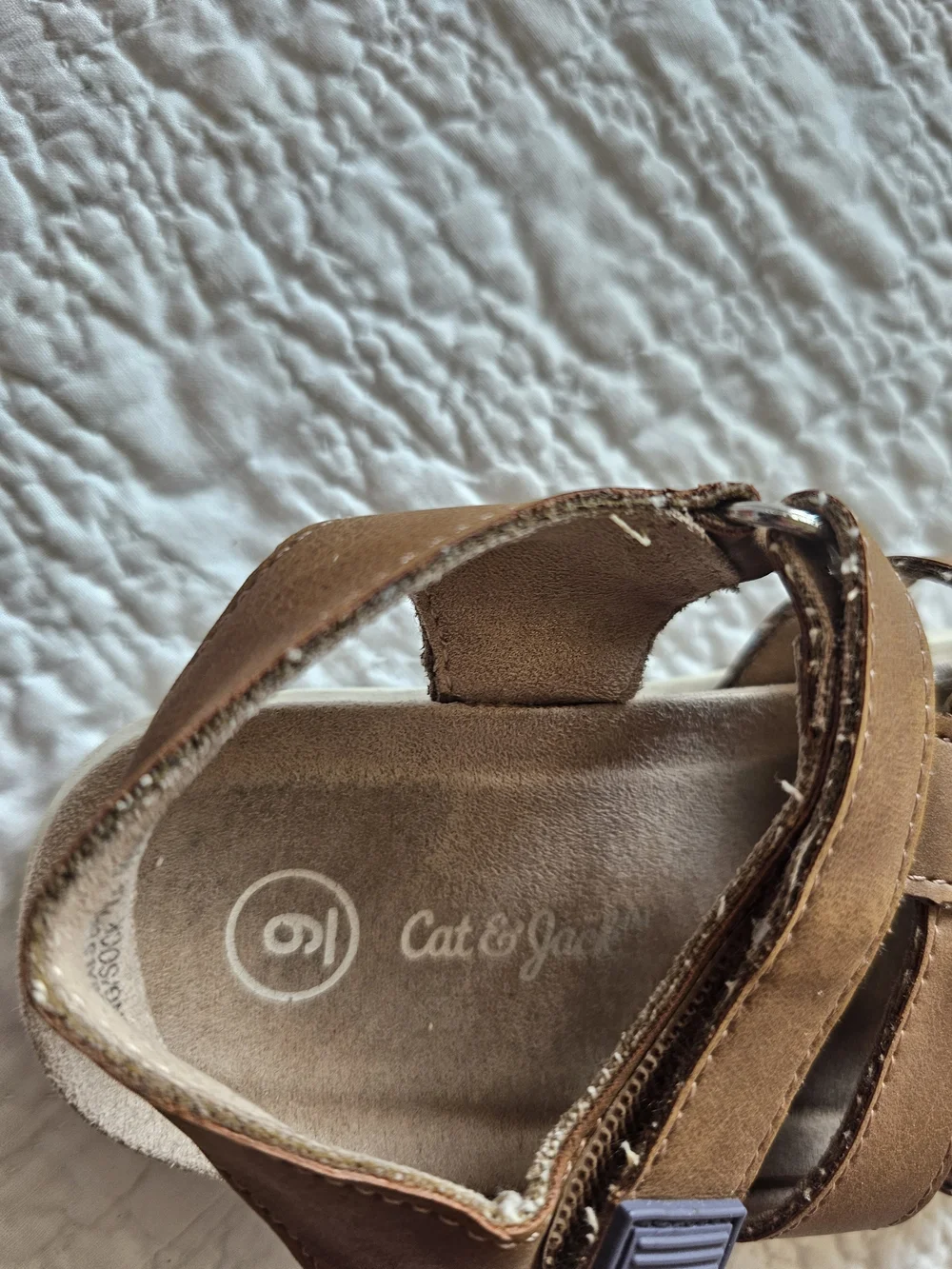 Cat & Jack Brown Kids' Strappy Sandals Boy 9 Child